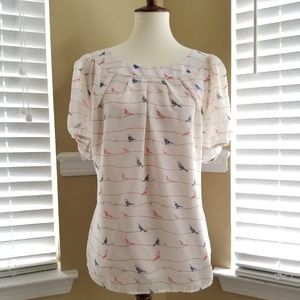 Cute, Shear, Sara Michelle blouse with underlay,